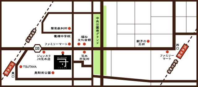 店内周辺地図